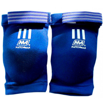 Nationman Elbow Pads Guards Muay Thai Boxing Free Size Free Shipping Blue