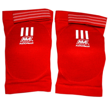 Nationman Elbow Pads Guards Muay Thai Boxing Free Size Free Shipping Red
