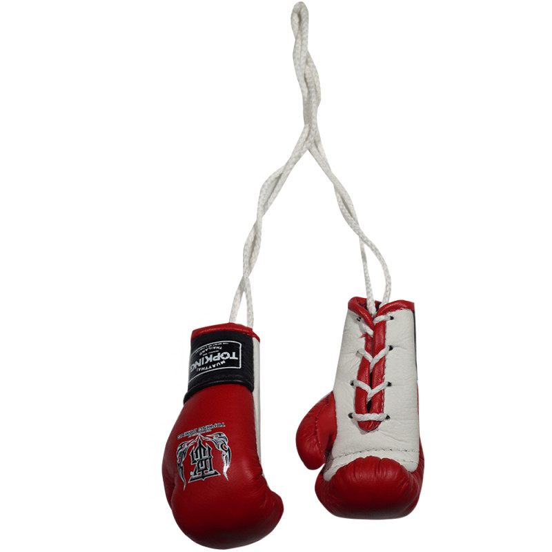 TKB TopKing Hanging Car Mirror Mini Boxing Gloves Red Free Shipping
