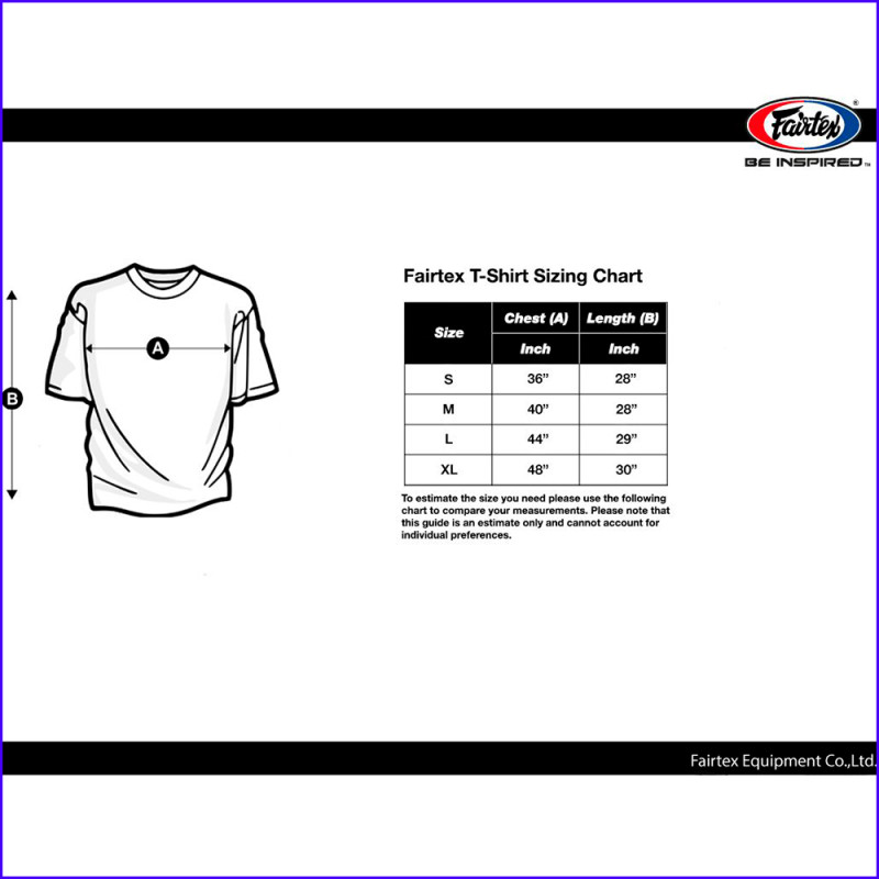 Fairtex TST166 T-Shirt Muay Thai Boxing Crew Neck Cotton Casual Training Free Shipping