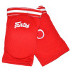 Fairtex EBE1 Elbow Pads Guards Muay Thai Boxing Free Size Free Shipping Red