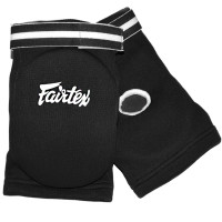 Fairtex EBE1 Elbow Pads Guards Muay Thai Boxing Free Size Free Shipping Black