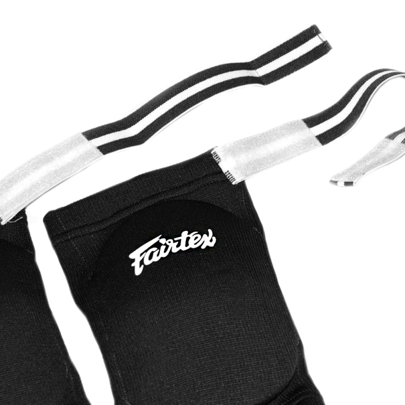 Fairtex EBE1 Elbow Pads Guards Muay Thai Boxing Free Size Free Shipping Black