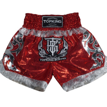 TKB Top King TKTBS-063 Muay Thai Boxing Shorts Red Free Shipping