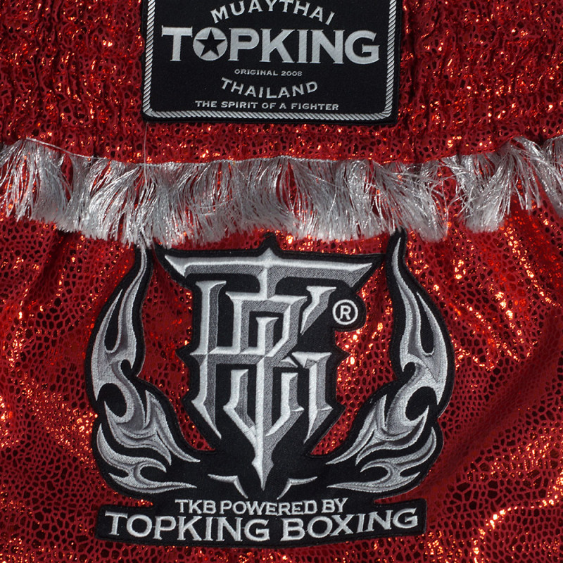 TKB TopKing TKTBS-063 Muay Thai Boxing Shorts Red Free Shipping
