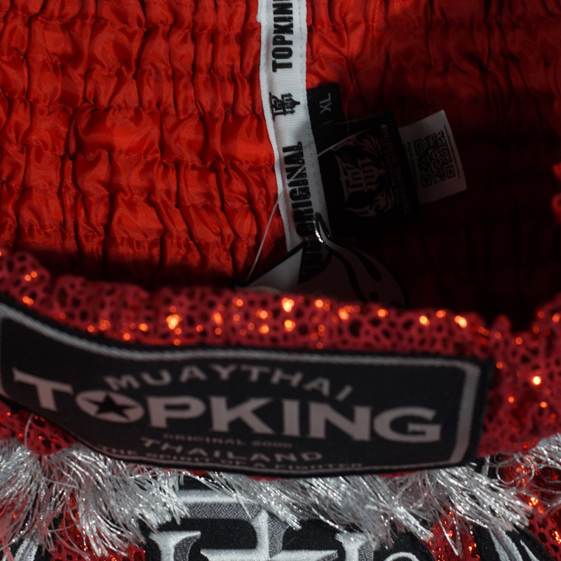 TKB TopKing TKTBS-063 Muay Thai Boxing Shorts Red Free Shipping