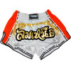 TKB TopKing TKRMS-006 Muay Thai Boxing Shorts Retro White Free Shipping