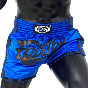 Fairtex BS1702 Muay Thai Boxing Shorts Blue Free Shipping