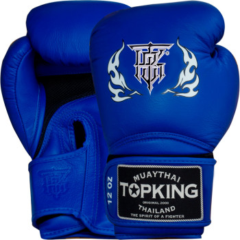 TKB Top King Boxing Gloves "Super Air" Mesh Palm Blue