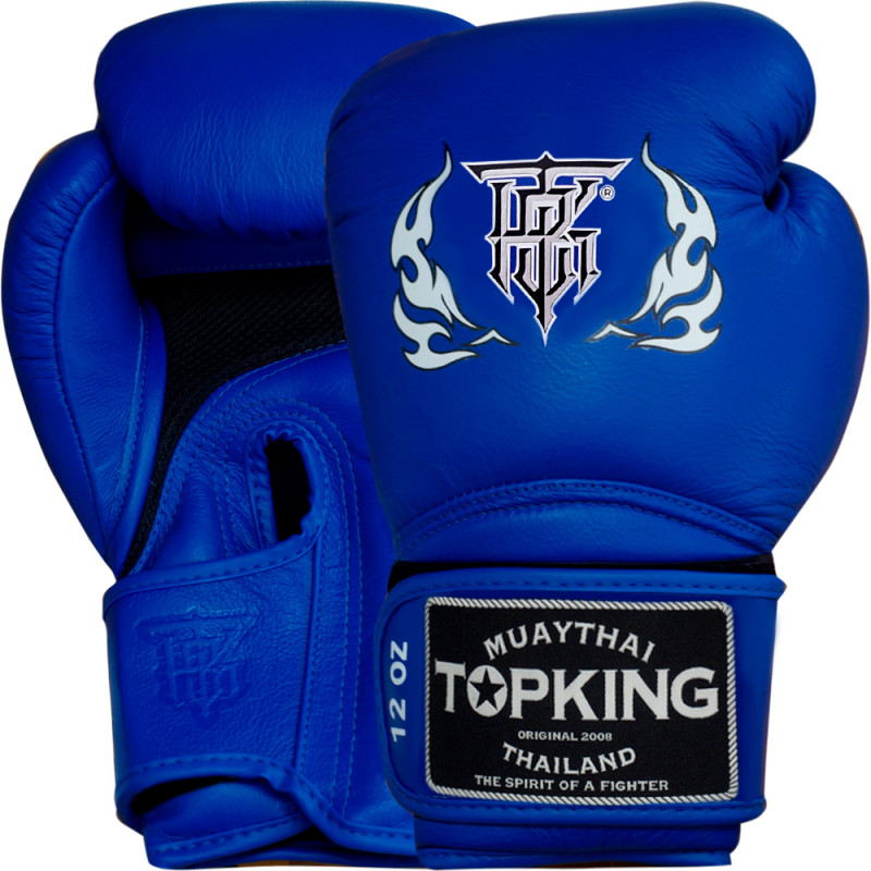 TKB TopKing Boxing Gloves "Super Air" Mesh Palm Blue