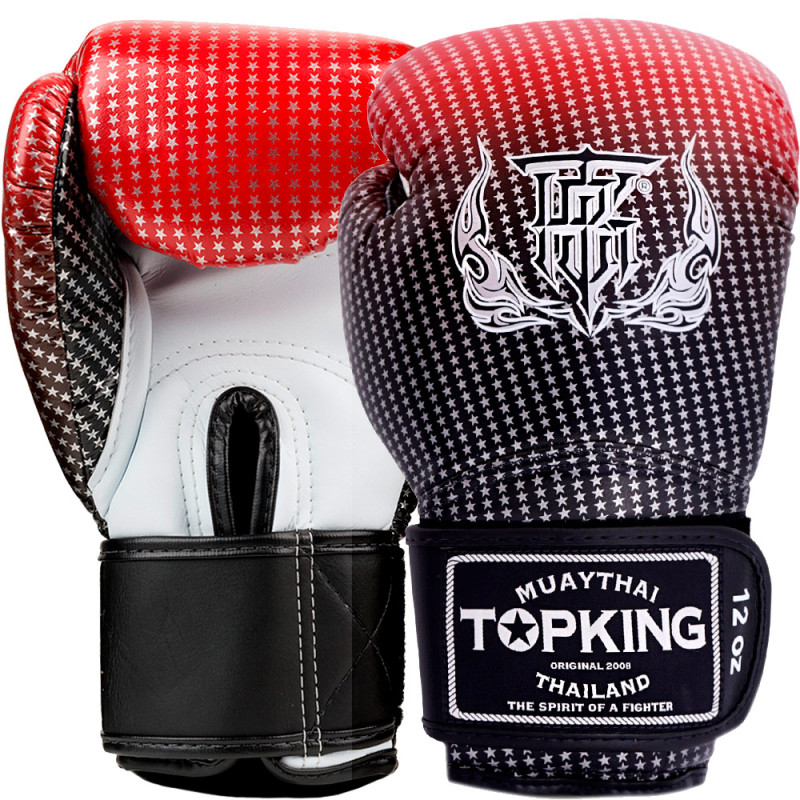 TKB TopKing Boxing Gloves "Super Star" Red