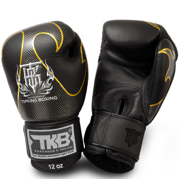 TKB Top King Boxing Gloves "Empower Creativity" Black-Silver