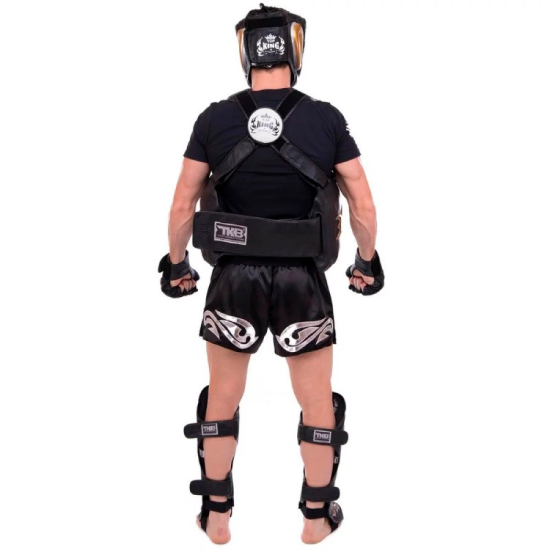 TKB TopKing TKBDEM-01 Trainer's Vest Muay Thai Boxing Black-Gold