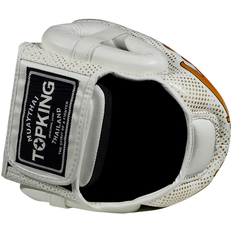TKB TopKing "Kanok" Boxing Headgear Head Guard White