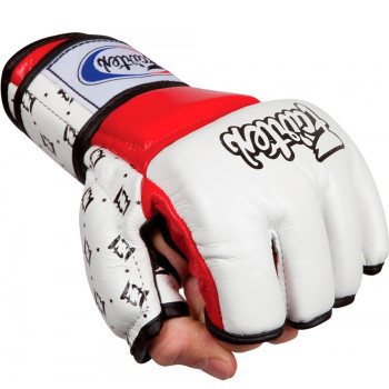 Fairtex FGV17 MMA Gloves "Super Sparring" White-Red