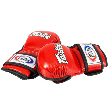 Fairtex FGV15 MMA Sparring Gloves "Double Wrist Wrap Closure" Red