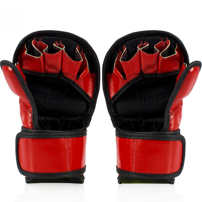 Fairtex FGV15 MMA Sparring Gloves "Double Wrist Wrap Closure" Red