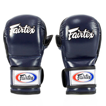 Fairtex FGV15 MMA Sparring Gloves "Double Wrist Wrap Closure" Blue