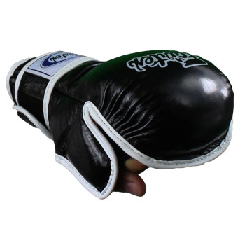 Fairtex FGV15 MMA Sparring Gloves "Double Wrist Wrap Closure" Black