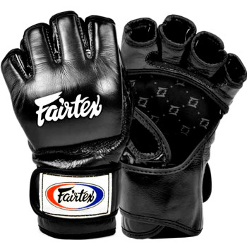 Fairtex FGV12 MMA Gloves "Open Thumb Loop" Black