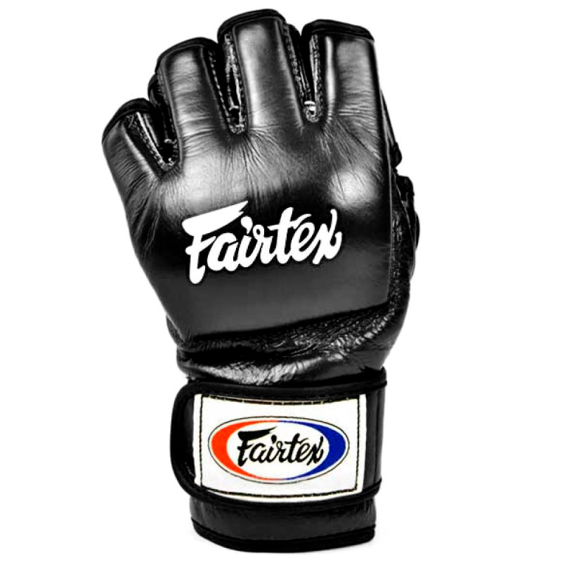 Fairtex FGV12 MMA Gloves "Open Thumb Loop" Black