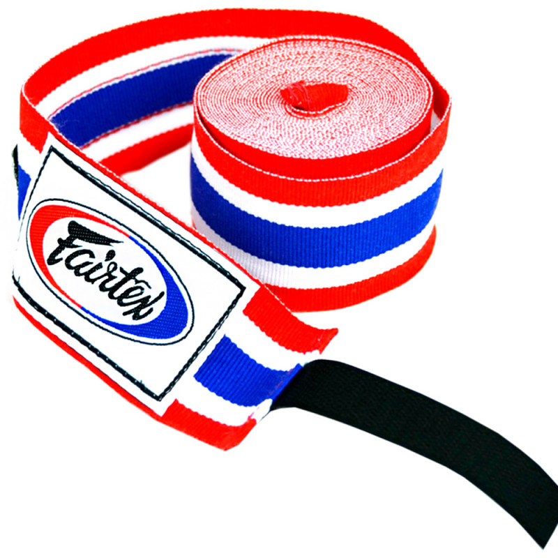 Fairtex HW2 Hand Wraps Muay Thai Boxing Free Shipping Thai Flag