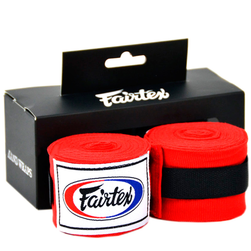Fairtex HW2 Hand Wraps Muay Thai Boxing Free Shipping Red