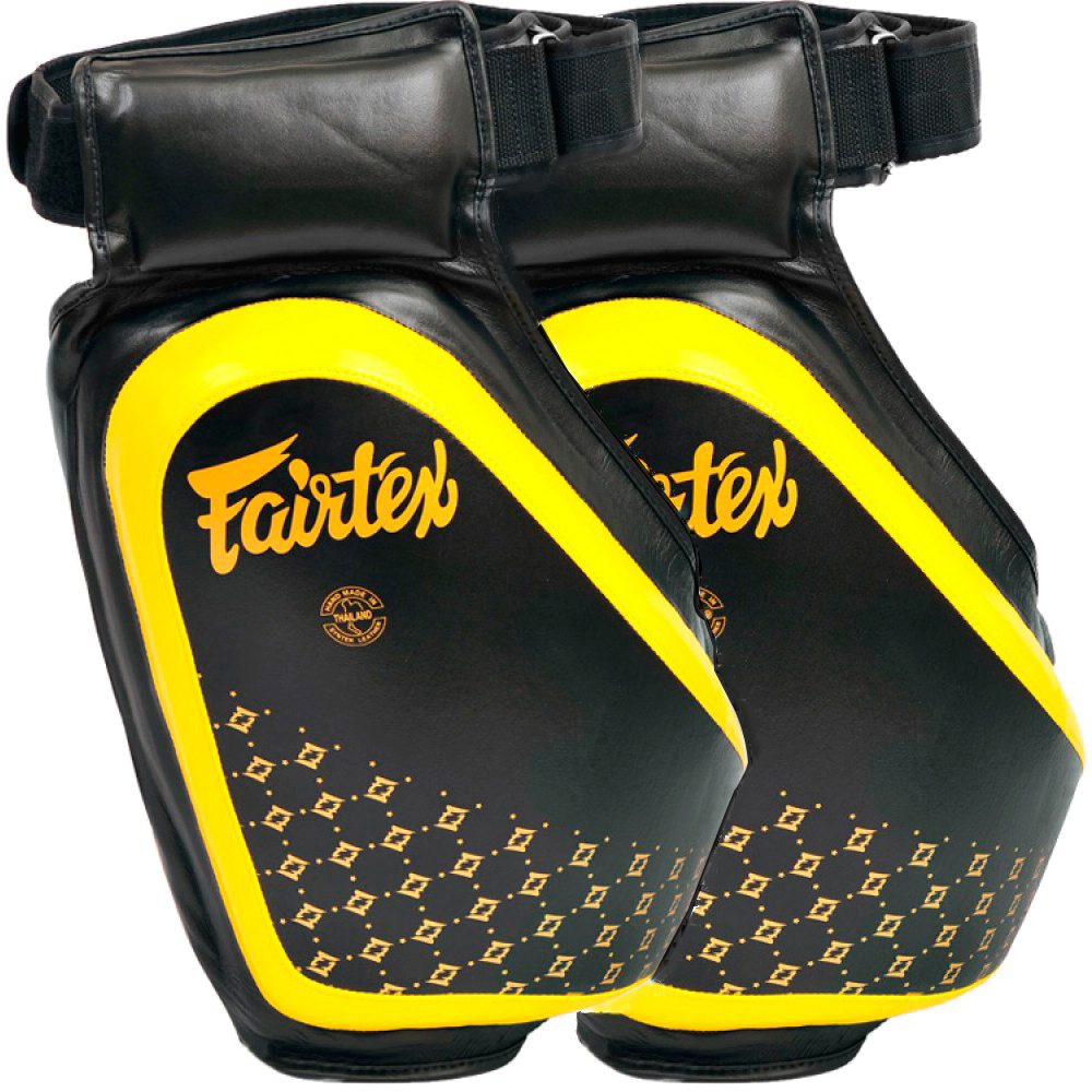 Fairtex TP4 Thigh Pads Muay Thai Boxing "Compact" Black 