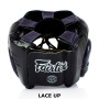 Fairtex HG13 Boxing Headgear Head Guard "Diagonal Vision Sparring" Black-Blue