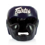 Fairtex HG13 Boxing Headgear Head Guard "Diagonal Vision Sparring" Black-Blue