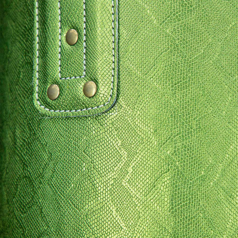 Fairtex HB6PY 6FT Heavy Bag Muay Thai Boxing Banana Bag “Python Print” Green-Gold Unfilled