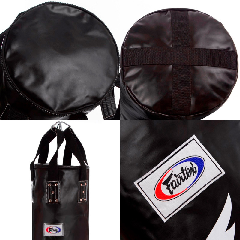 Fairtex HB6 6FT Heavy Bag Muay Thai Boxing Banana Bag Black Unfilled 