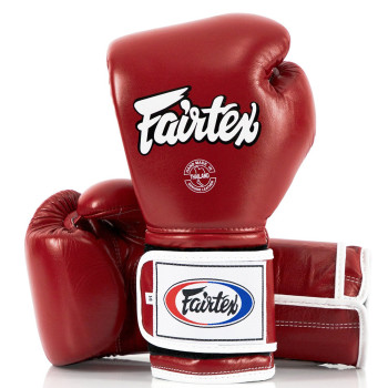 Fairtex BGV9 Boxing Gloves Mexican Style "Heavy Hitter's" Red