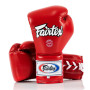 Fairtex BGL7 Boxing Gloves Mexican Style Lace Up Red