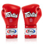 Fairtex BGL7 Boxing Gloves Mexican Style Lace Up Red