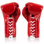 Fairtex BGL7 Boxing Gloves Mexican Style Lace Up Red