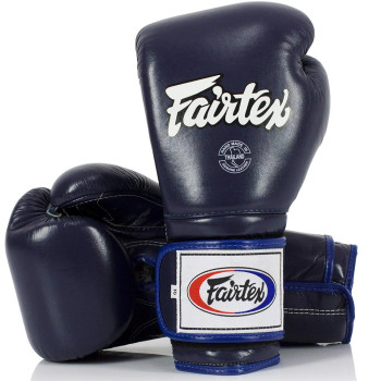 Fairtex BGV9 Boxing Gloves Mexican Style "Heavy Hitter's" Blue