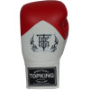 TKB TopKing "Blend" Boxing Gloves Lace Up Red-White