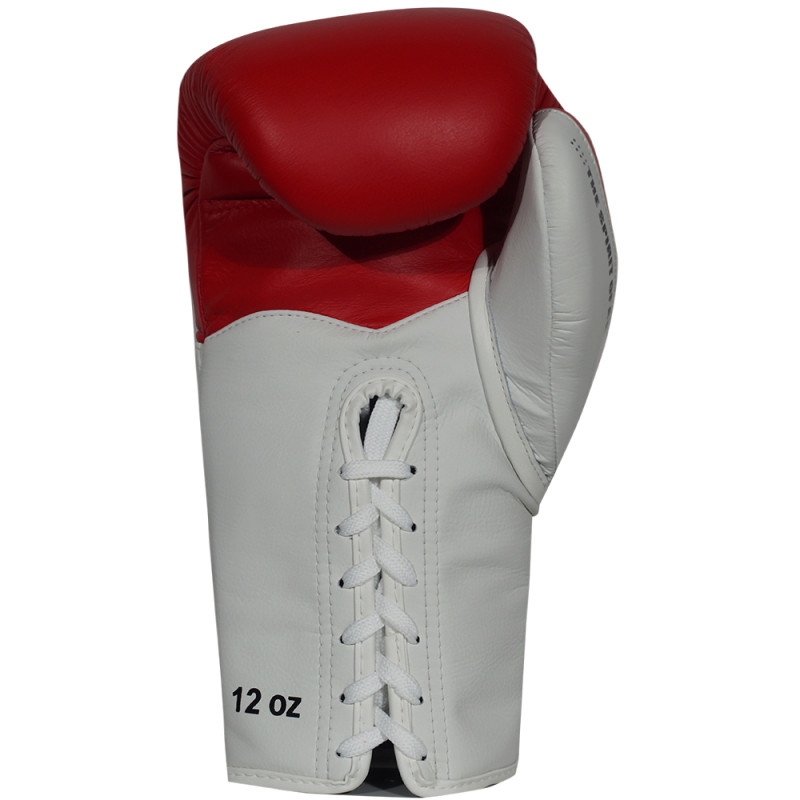 TKB TopKing "Blend" Boxing Gloves Lace Up Red-White