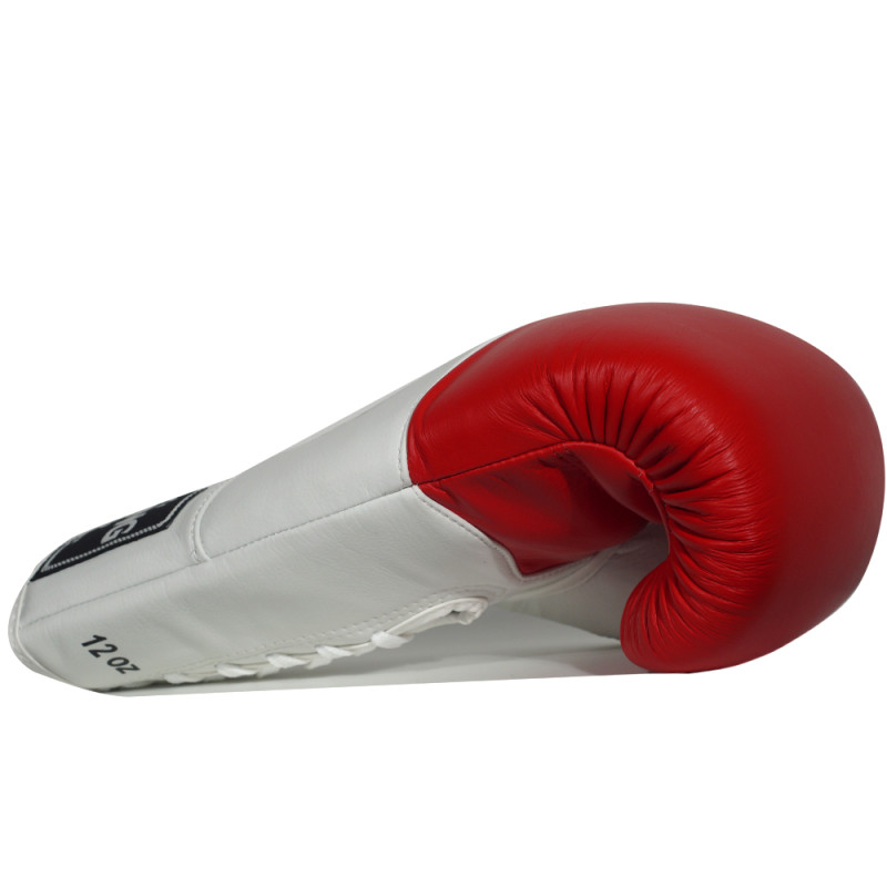 TKB TopKing "Blend" Boxing Gloves Lace Up Red-White