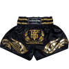 TKB TopKing Muay Thai Boxing Shorts Black-Gold Free Shipping