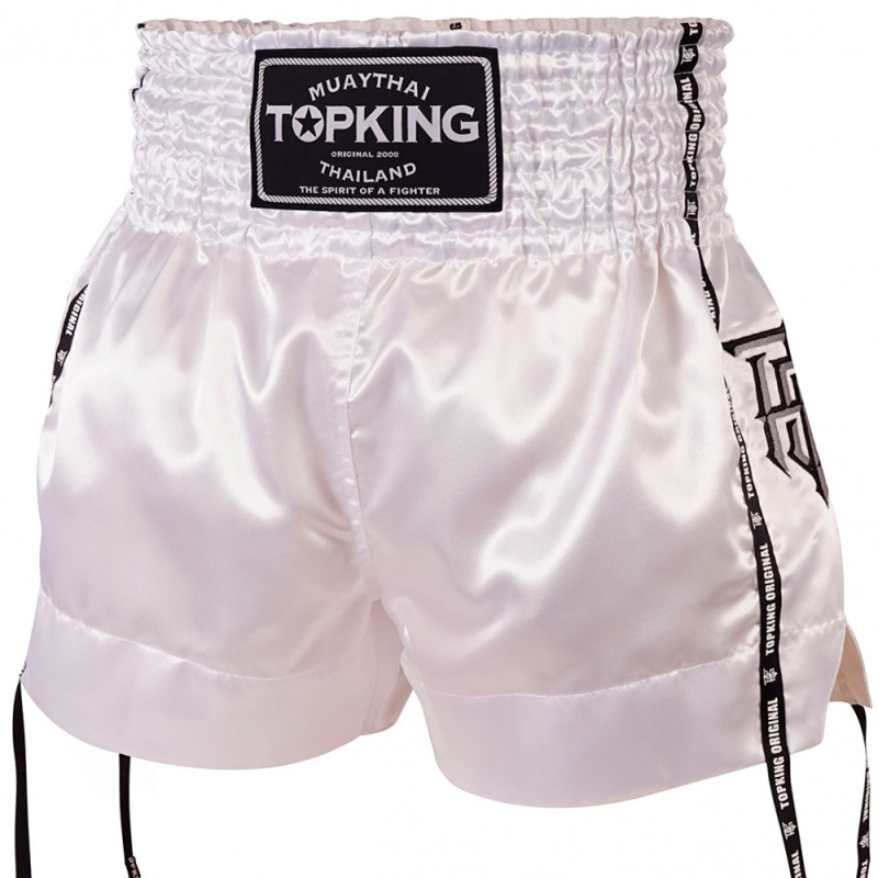 TKB TopKing TKTBS-201 Muay Thai Boxing Shorts White Insert Free Shipping