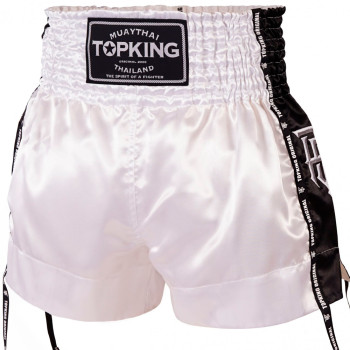 TKB Top King TKTBS-201 Muay Thai Boxing Shorts Black Insert Free Shipping