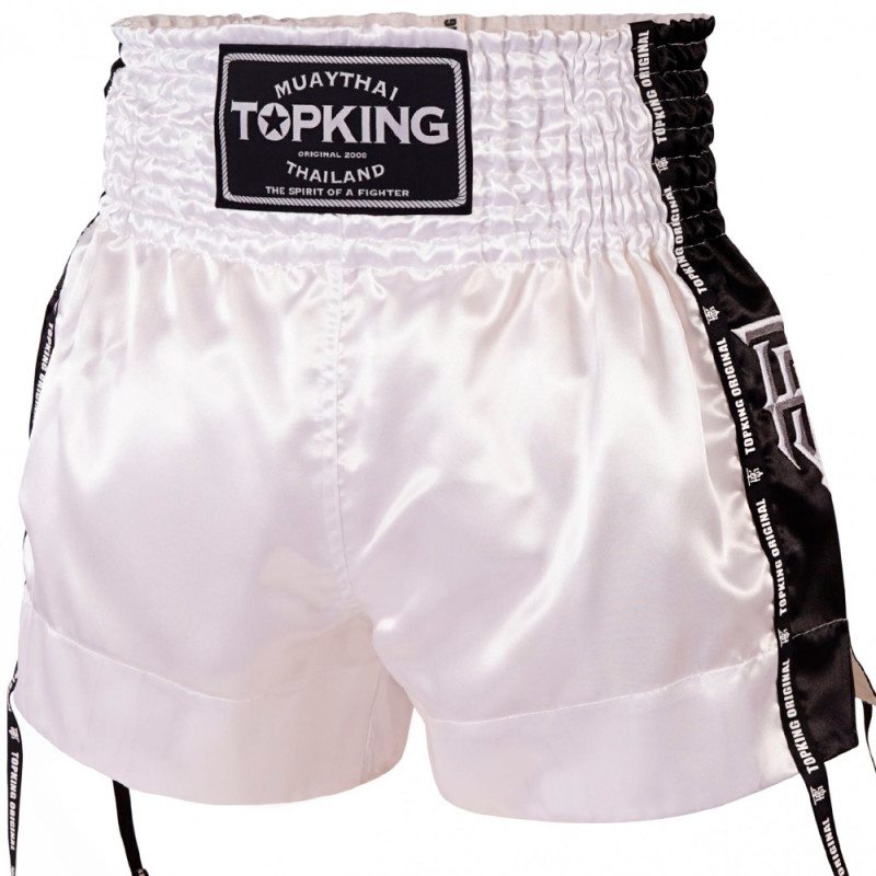 TKB TopKing TKTBS-201 Muay Thai Boxing Shorts Black Insert Free Shipping