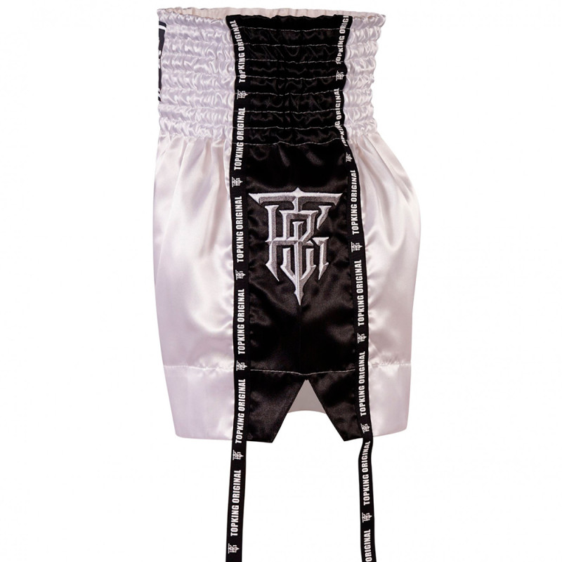 TKB TopKing TKTBS-201 Muay Thai Boxing Shorts Black Insert Free Shipping