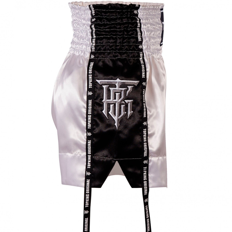 TKB TopKing TKTBS-201 Muay Thai Boxing Shorts Black Insert Free Shipping