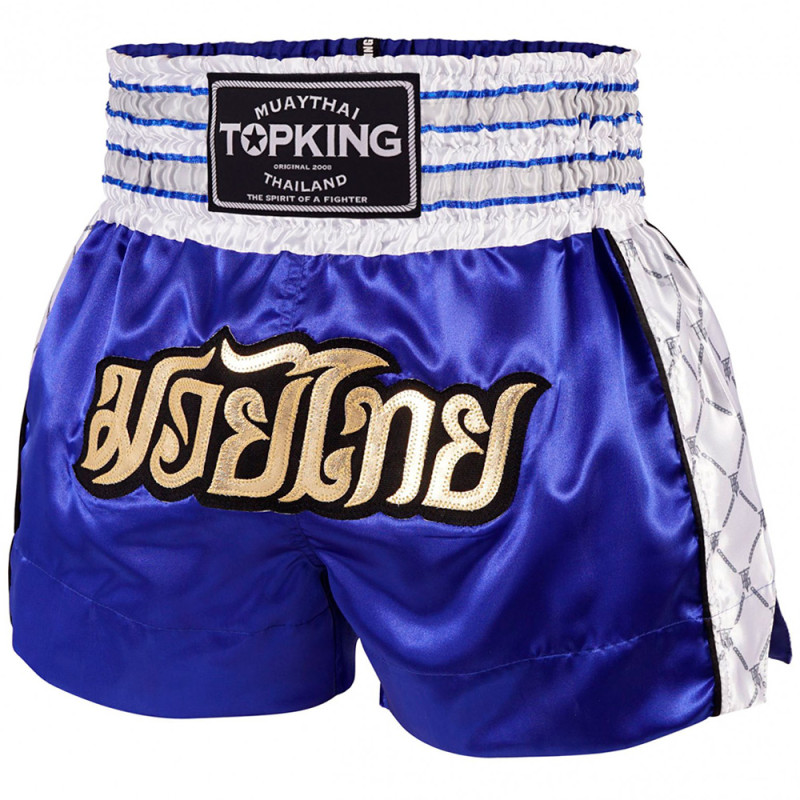 TKB TopKing TKTBS-215 Muay Thai Boxing Shorts Blue Free Shipping