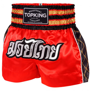 TKB Top King TKTBS-214 Muay Thai Boxing Shorts Red Free Shipping