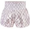 TKB TopKing TKTBS-213 Muay Thai Boxing Shorts White-Silver Free Shipping