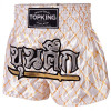 TKB TopKing TKTBS-213 Muay Thai Boxing Shorts White-Gold Free Shipping